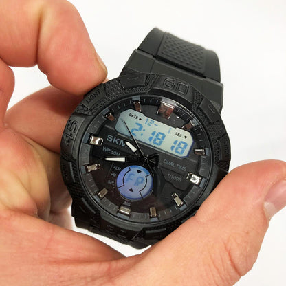 Часы наручные мужские SKMEI 1881BKWT, часы армейские оригинал, наручные часы для военных