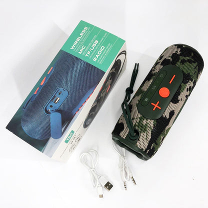 Портативная Bluetooth колонка TG341 со шнурком, аккумуляторная колонка для музыки. Цвет: камуфляж