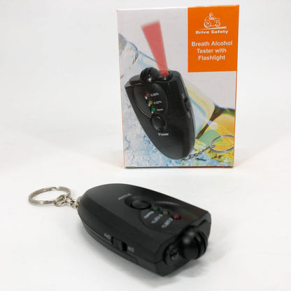 Электронный портативный алкотестер с подсветкой 2 x ААА, Компактный портативный алкотестер