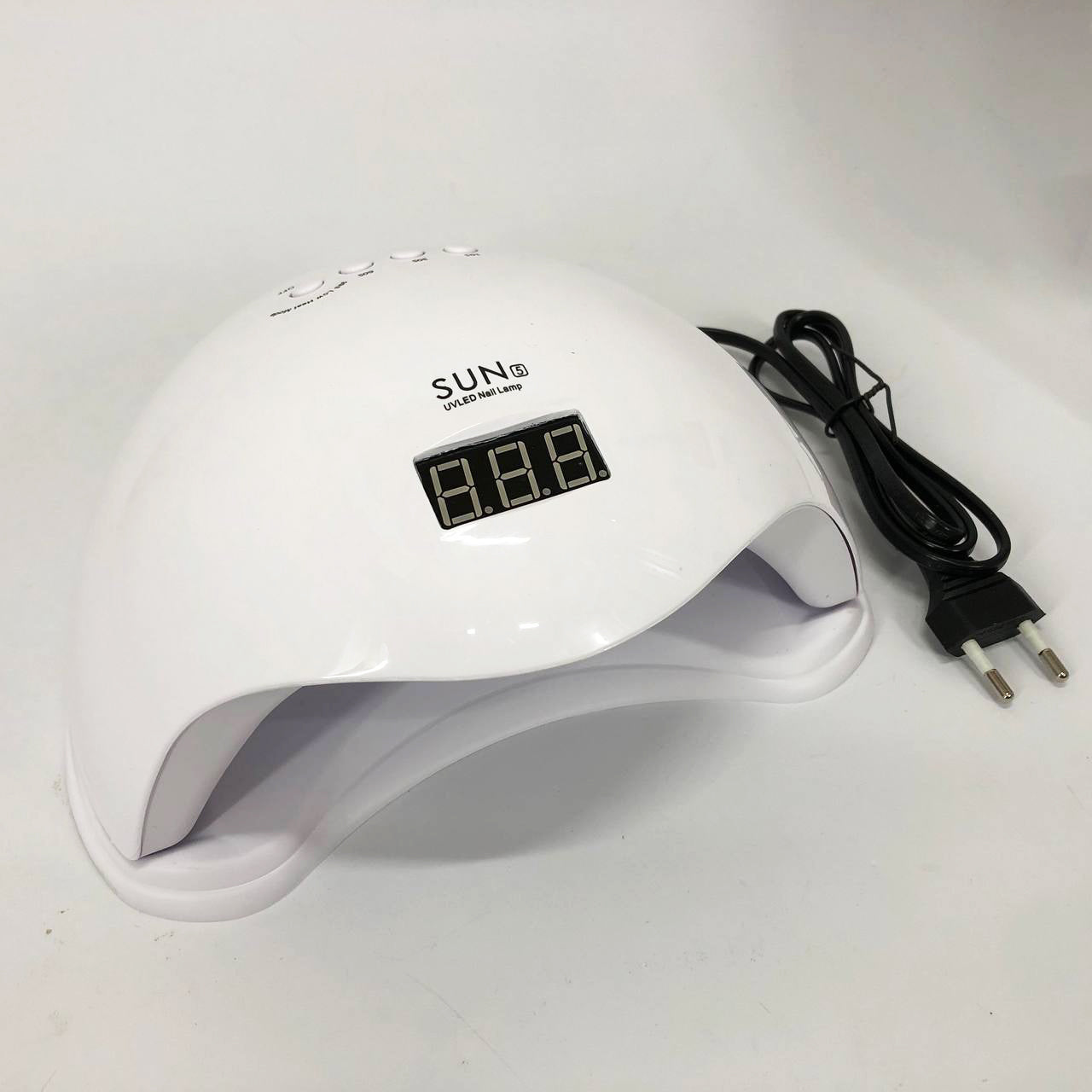 Лампа для маникюра Sun 5 nail lamp FD93-1 led для сушки гель лака с таймером для домашнего использования