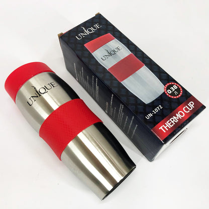 Термокружка UNIQUE UN-1072 0.38 л, Термос из нержавейки металлический, Термосы для фитнеса. Цвет: красный