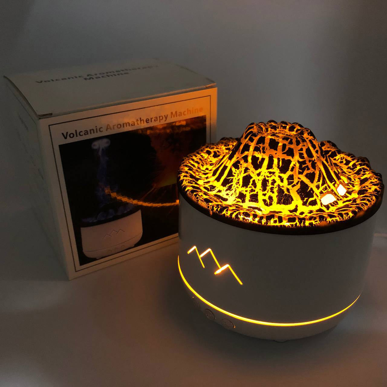 Увлажнитель воздуха Вулкан с эффектом пламени и подсветкой увлажнитель-ночник Аромадиффузор с подсветкой