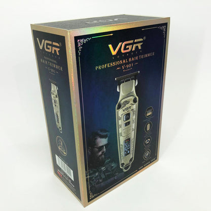 Профессиональная машинка для стрижки волос триммер VGR V-901 с насадками, профессиональная электробритва