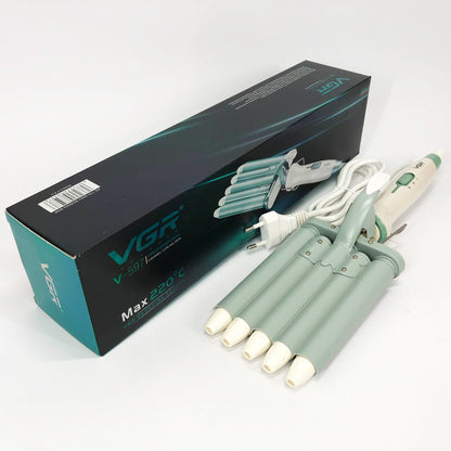 Плойка волна для волос VGR V-597 пять волн диаметр 16 мм с керамическим покрытием для кучеряшек и локонов