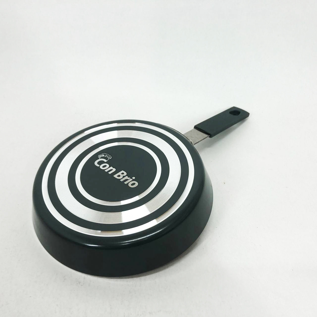 Антипригарная сковорода Con Brio CB-1414, 14см, Мини, Eco Granite, сковорода для дома. Цвет: серый