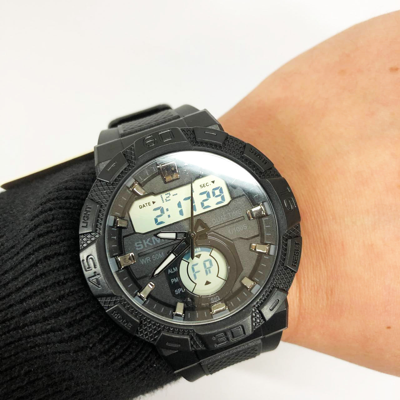 Часы наручные мужские SKMEI 1881BKWT, часы армейские оригинал, наручные часы для военных