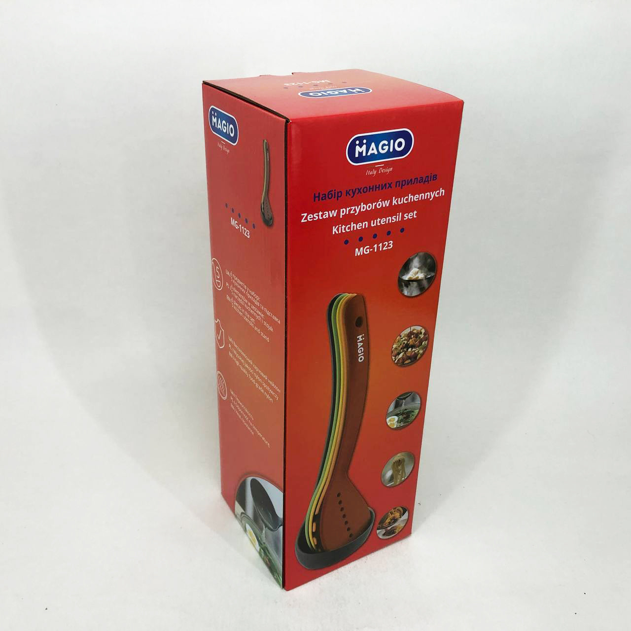 Набор кухонных принадлежностей Magio MG-1123 5 предметов, Силиконовый кухонный набор поварешек