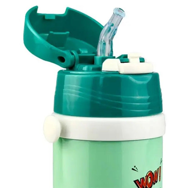 Детский вакуумный термос Magio MG-1049M из нержавеющей стали 350 мл, Термос для чая помповый