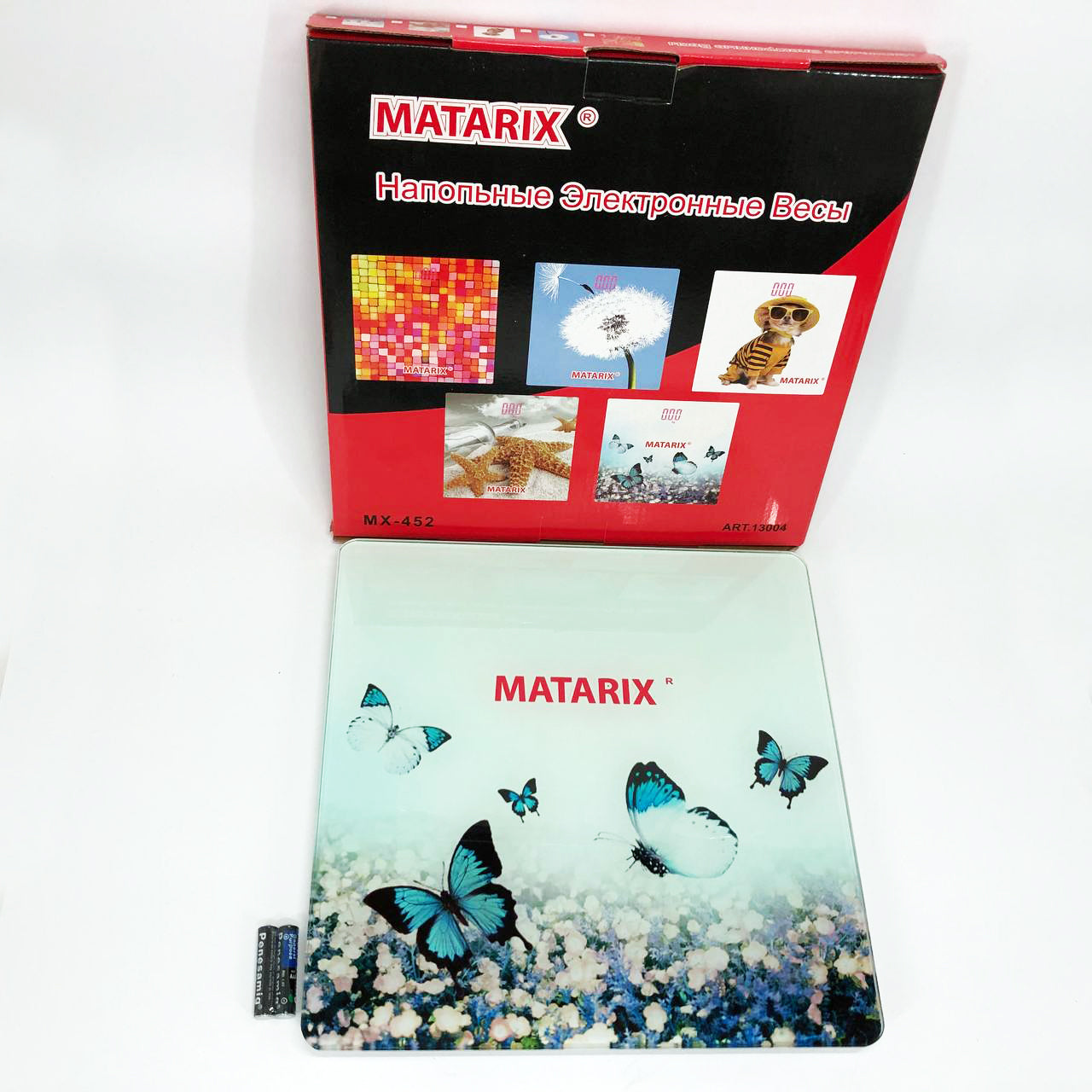 Весы напольные MATARIX MX-452 180 кг, Весы напольные для измерения массы тела, Электронные весы бабочки