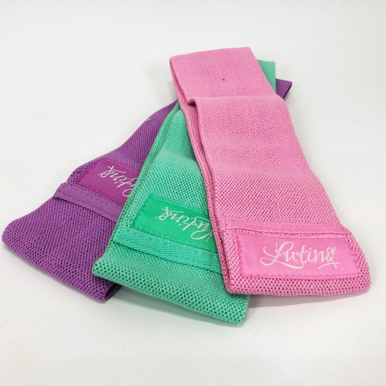 Резинки для фитнеса и спорта WOW LT-003 Набор тканевая лента эспандер 3 шт, Жгут эспандер для занятия