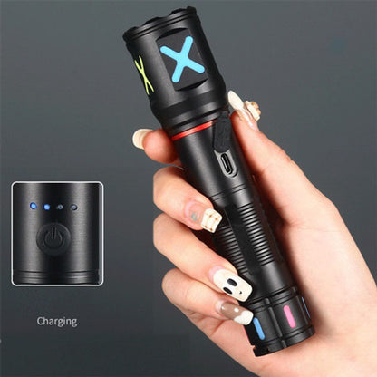 Фонарь ручной аккумуляторный PLD-CA166-3, Фонарь ручной мощный, Тактичный фонарь, Ручной фонарик led