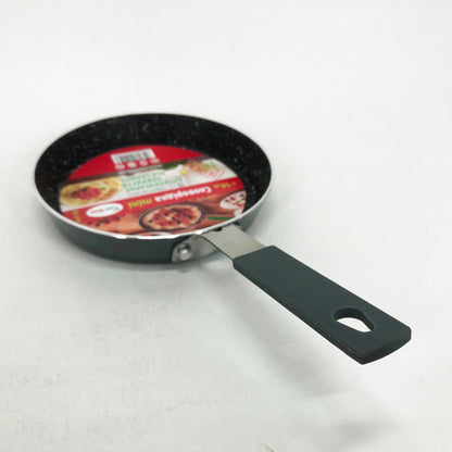 Антипригарная сковорода Con Brio CB-1414, 14см, Мини, Eco Granite, сковорода для дома. Цвет: серый