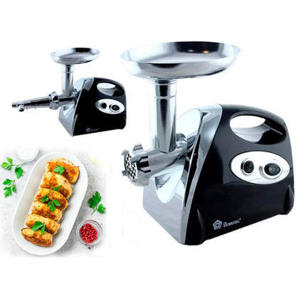 Мясорубка электрическая с соковыжималкой Domotec MS-2019 2400W. Цвет: черный