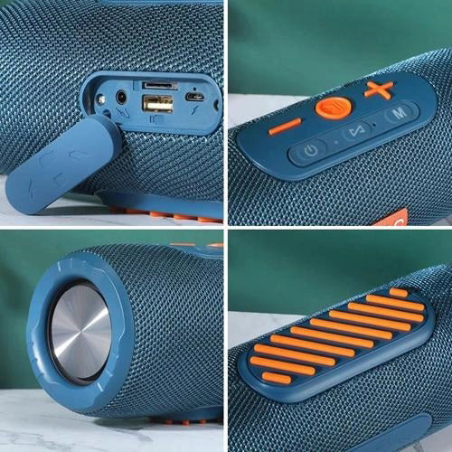 Портативная Bluetooth колонка TG341 со шнурком, Беспроводная колонка портативная мощная. Цвет: синий