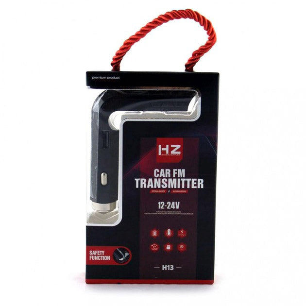 Автомобильный MP3 Трансмиттер FM–модулятор HZ H13 LCD AUX/USB, Блютуз фм передатчик для автомагнитолы
