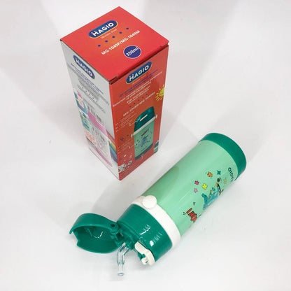 Детский вакуумный термос Magio MG-1049M из нержавеющей стали 350 мл, Термос для чая помповый