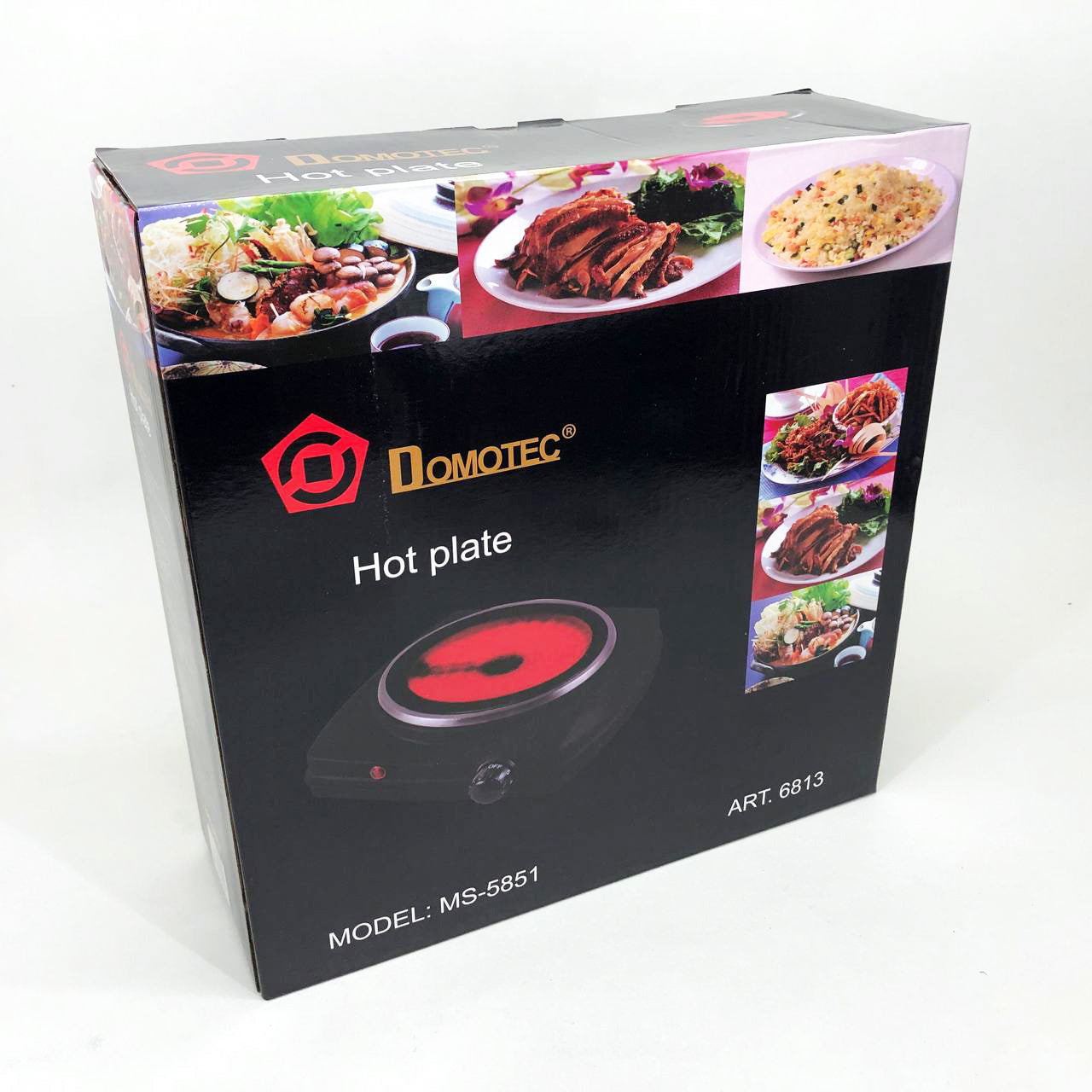 Электроплита настольная DOMOTEC MS-5851 900 Вт, Кухонная плита электро для кухни на 1 конфорку