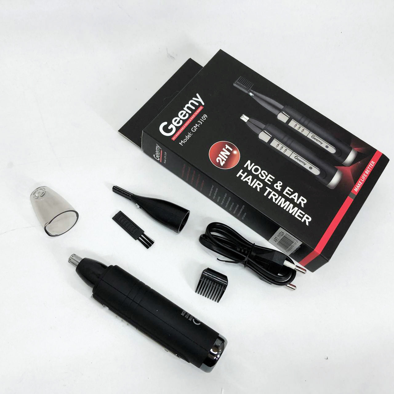 Триммер GEMEI GM-3109 2в1, триммер беспроводной, машинка мужская для бритья, беспроводная электробритва