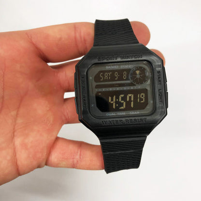 Часы наручные мужские SKMEI 2022BKBK, армейские часы противоударные, брендовые мужские часы