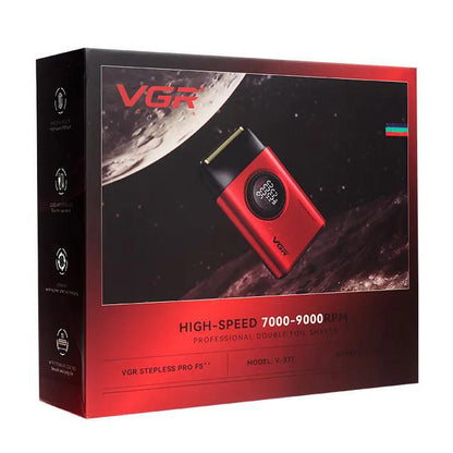Электробритва VGR V-377 RED шейвер, Электрическая аккумуляторная бритва для бритья, шейвер мужской