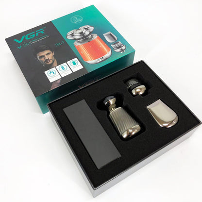 Электробритва VGR V-391, профессиональная электробритва, электробритва с насадками для бороды