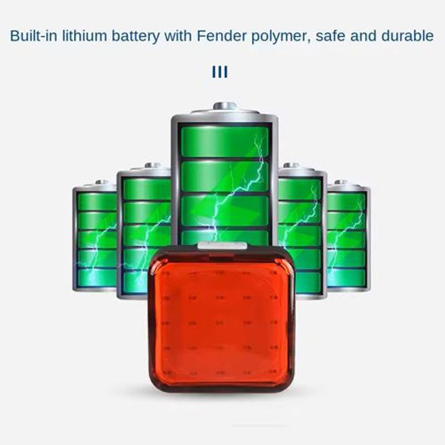 Велосипедный фонарь задний габаритный MY-2107, 25LED, красный, Мигающий велофонарь, Стоп-сигнал на раму