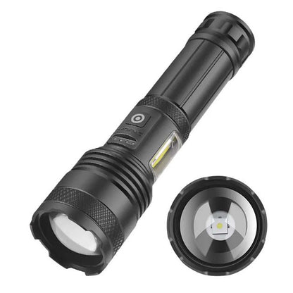 Фонарик PLD-P815 White Laser LED PM10-TG+COB, Фонарик тактический аккумуляторный ручной