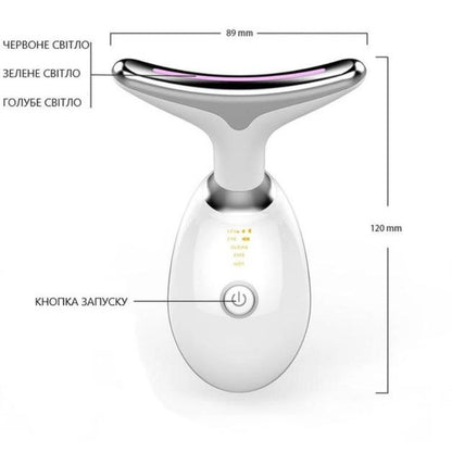 Аппарат для микротоковой терапии для лифтинга лица и шеи ES-1081 микротоковый массажер