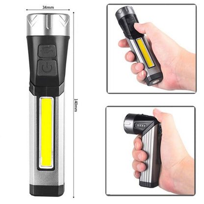 Фонарь карманный поворотный Police 508-OSL+COB, встроенным аккумулятором, магнитом и 7 режимами