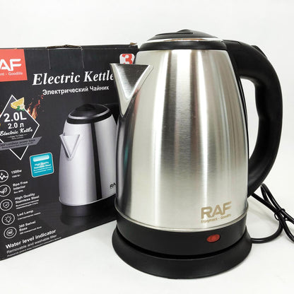 Электрочайник RAF R.7816 дисковый металлический 2 л 2200 Вт, Мощный кухонный чайник