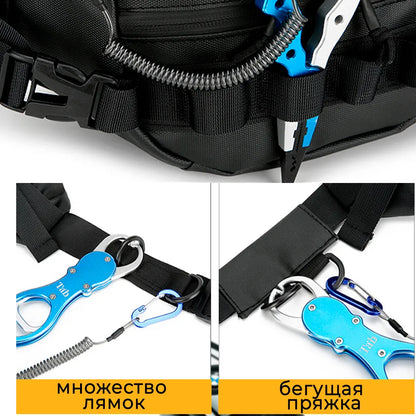 Тактична водонепроникна сумка через плече, чоловіча сумка для риболовлі та активного відпочинку