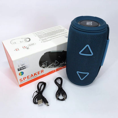Bluetooth-колонка TG657 с RGB подсветкой 1500 mAh, музыкальные колонки для улицы. Цвет: синий