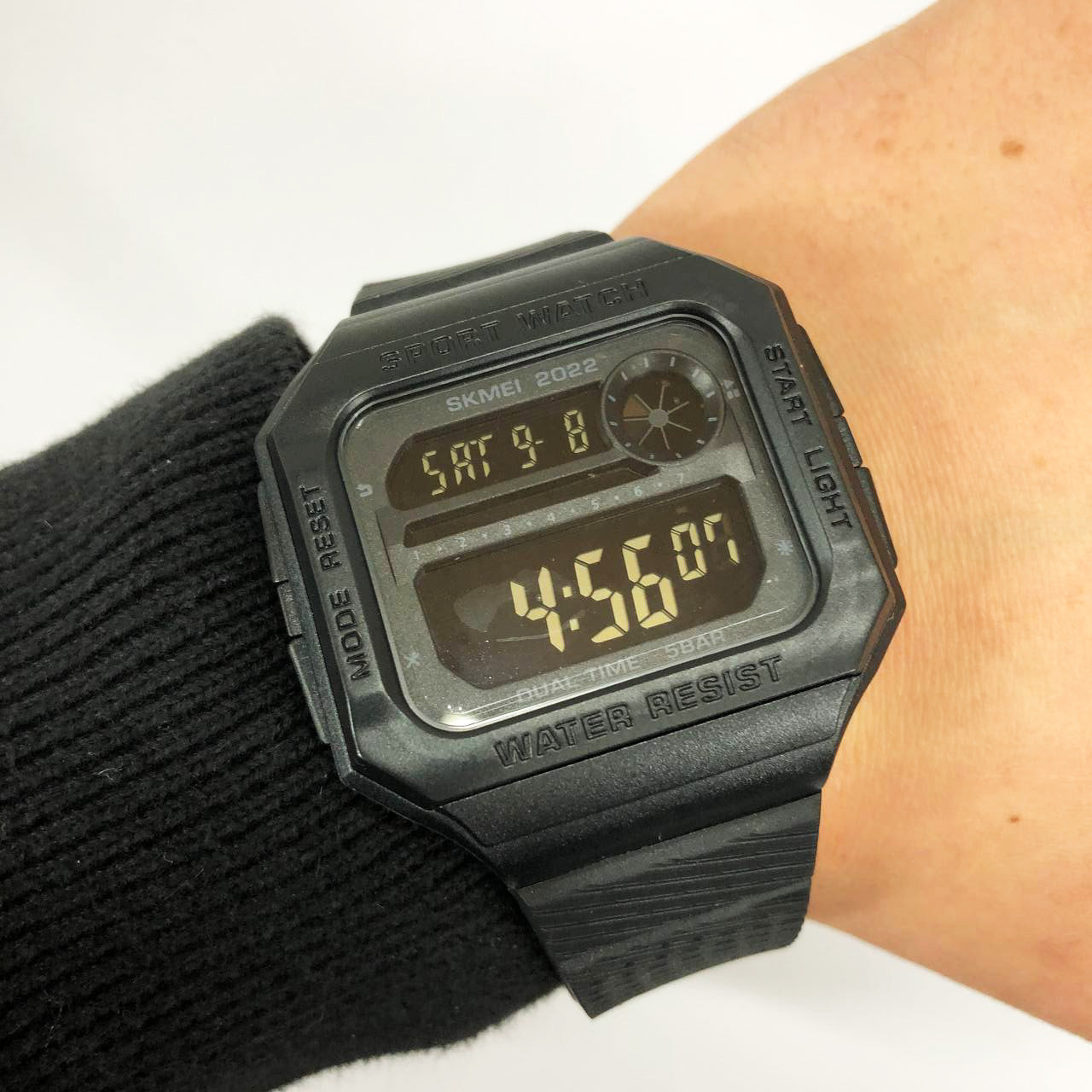 Часы наручные мужские SKMEI 2022BKBK, армейские часы противоударные, брендовые мужские часы