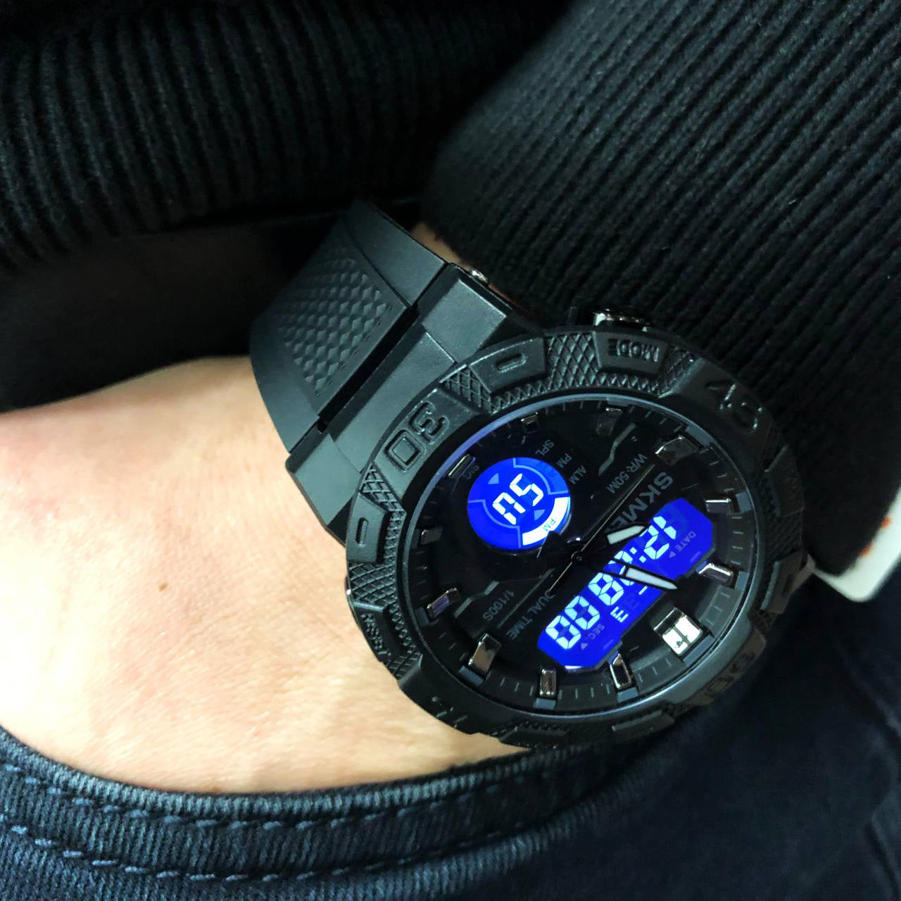 Часы наручные мужские SKMEI 1881BKBK, оригинальные мужские часы, брендовые мужские часы