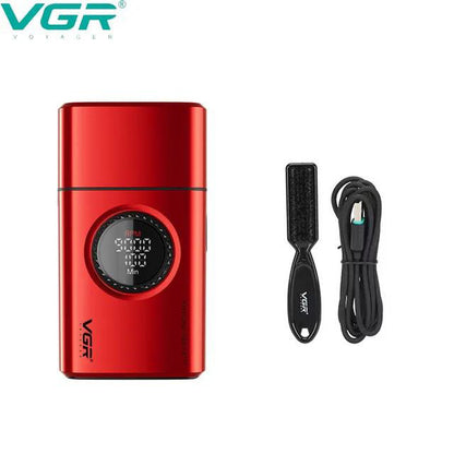 Электробритва VGR V-377 RED шейвер, Электрическая аккумуляторная бритва для бритья, шейвер мужской