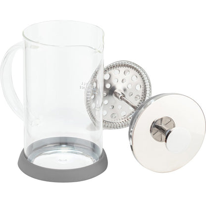 Френч-пресс Well Done WD-8036B из термостойкого стекла 600 мл, Чайник для заваривания трав прозрачный