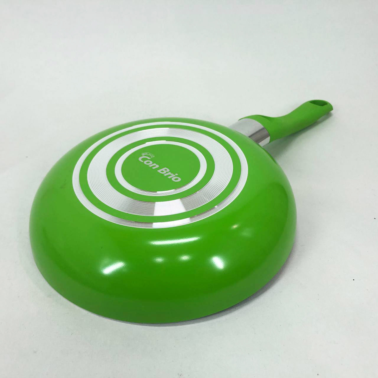Сковорода Con Brio CB-2014 с антипригарным покрытием Pfluon 20 см. Цвет: зеленый