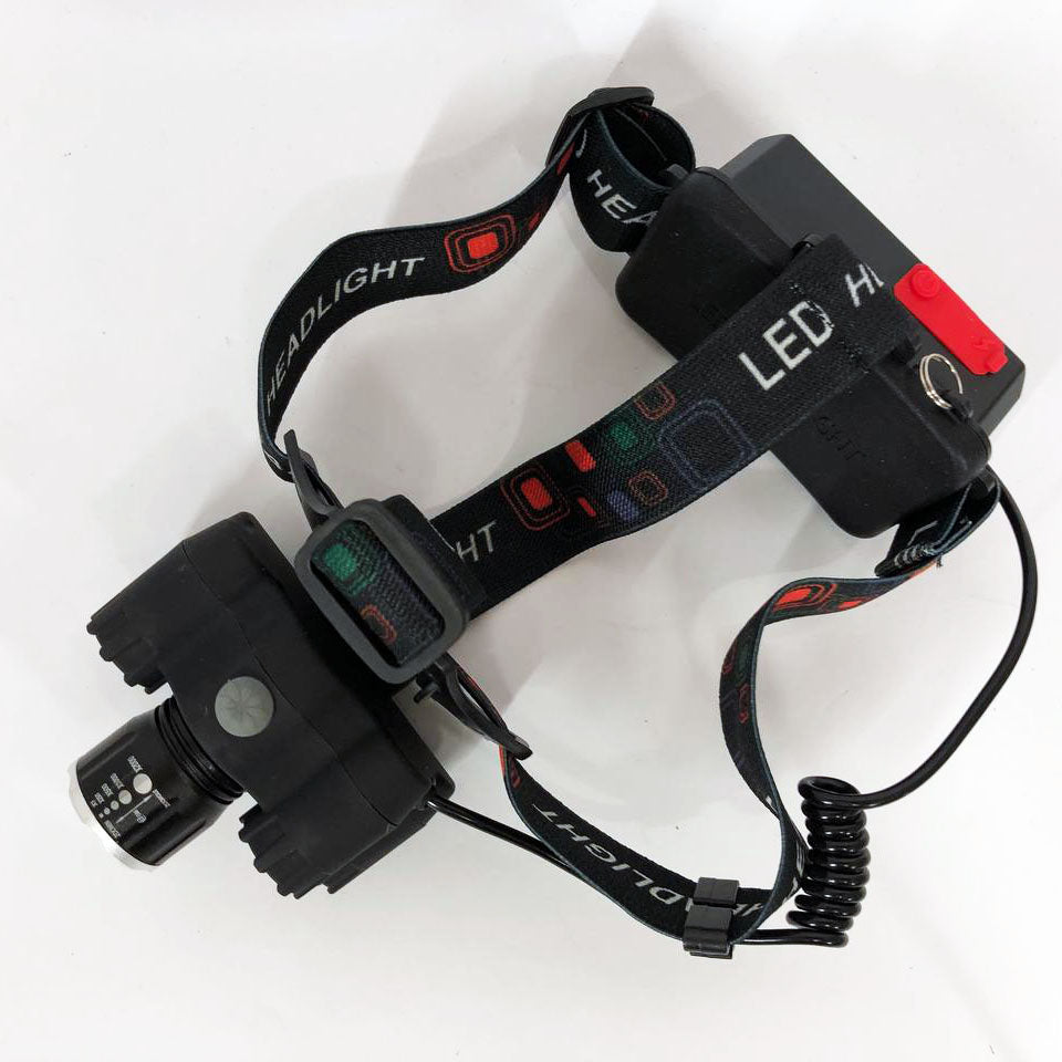 Яркий светодиодный налобный фонарь Bailong Police BL-T78 5 led белый, налобный фонарик с usb зарядкой