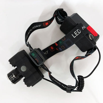 Яркий светодиодный налобный фонарь Bailong Police BL-T78 5 led белый, налобный фонарик с usb зарядкой