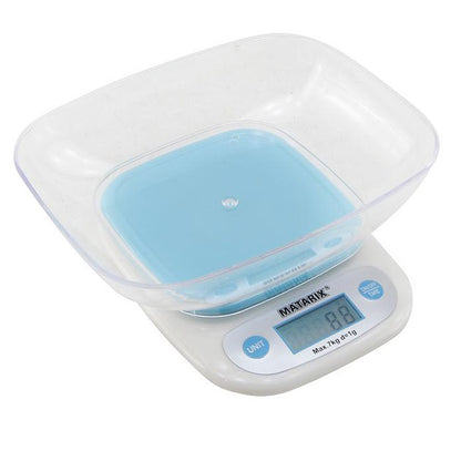 Весы кухонные MATARIX MX-403 от 1 грамма до 7кг, Кулинарные весы для взвешивания еды точные кухонные весы