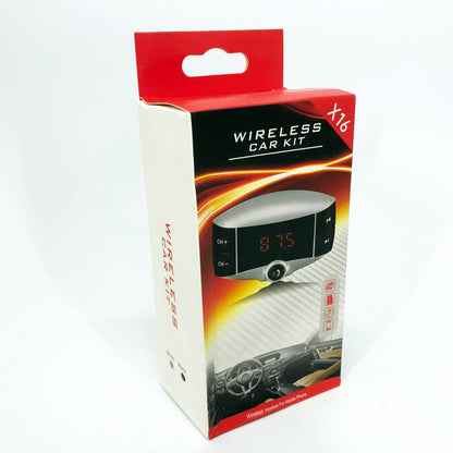Автомобильный FM модулятор X16 ФМ трансмиттер Bluetooth, Фм трансмиттер стерео, Трансмиттер для музыки