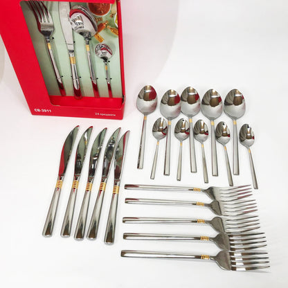 Набір столових приладів 24 предметів Con Brio CB-3912