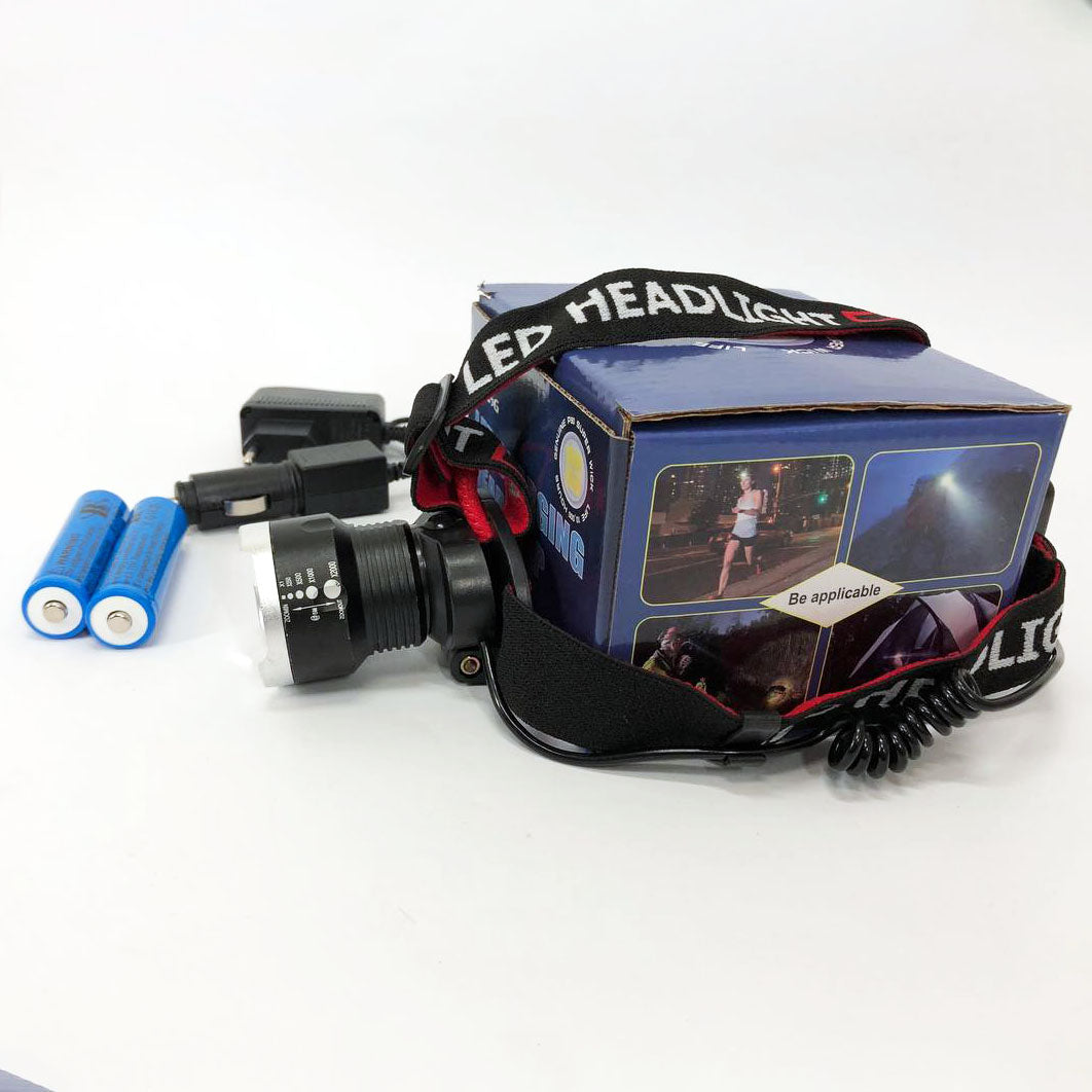 Налобный фонарь X-Balog BL-T07B-P90, мощный тактический налобный фонарик, водонепроницаемый фонарь