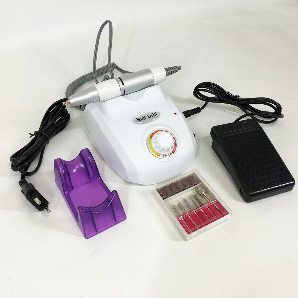 Фрезер для маникюра и педикюра Drill Pro Nail Drill, 30000 об/мин, фрезер для ногтей. Цвет: белый