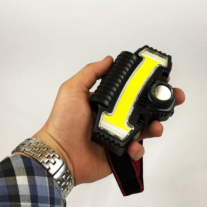 Налобный фонарик Bailong BL-W685-LTS+COB+RGB, 5 режимов, водостойкий, ударостойкий, USB кабель Type-c