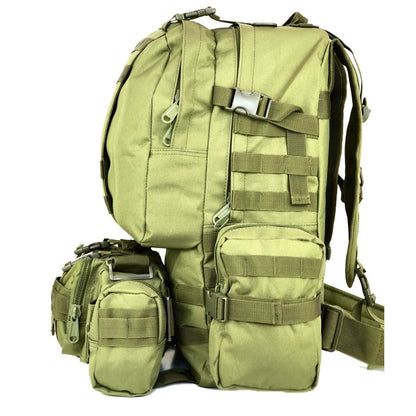 Сумка - подсумок тактическая поясная Tactical военная, сумка нагрудная с ремнем 5 литров кордура хаки