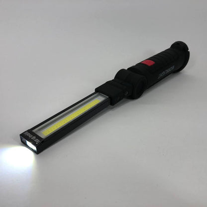 Светодиодный фонарь кемпинг W52 SMD + COB, красный + белый, магнит, крючок, кемпинговый складной фонарь