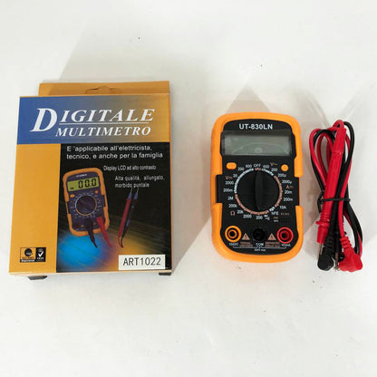 Мультиметр DT-830 LN з підсвічуванням та звуком ABaTap до 750 В Помаранчевий, тестер для вимірювання напруги