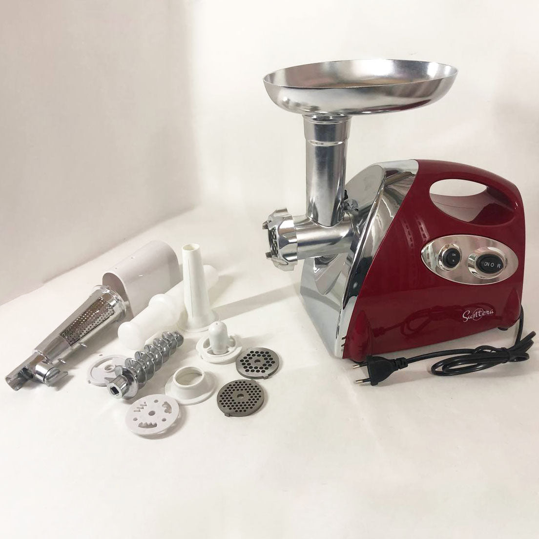Электромясорубка Suntera SMG-5420R 1800 Вт, электромясорубка соковыжималка для томатов, мясорубка для дома