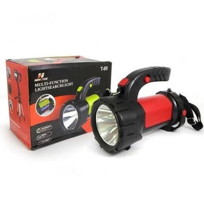 Ручний акумуляторний ліхтар T80C-5W+COB (white/red) із функцією Power Bank. Колір: червоний